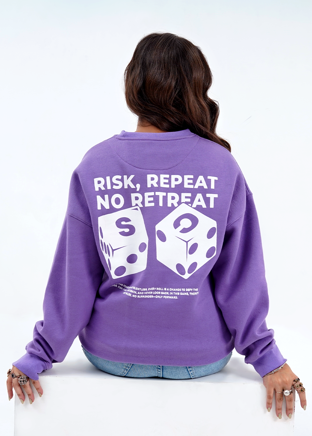 Violet Velocity Oversize Sweatshirt